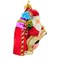 Huras Family 4.5 Inch Season's Greetings From Santa Christmas Tree Ornament , Hand-Painted Keepsake